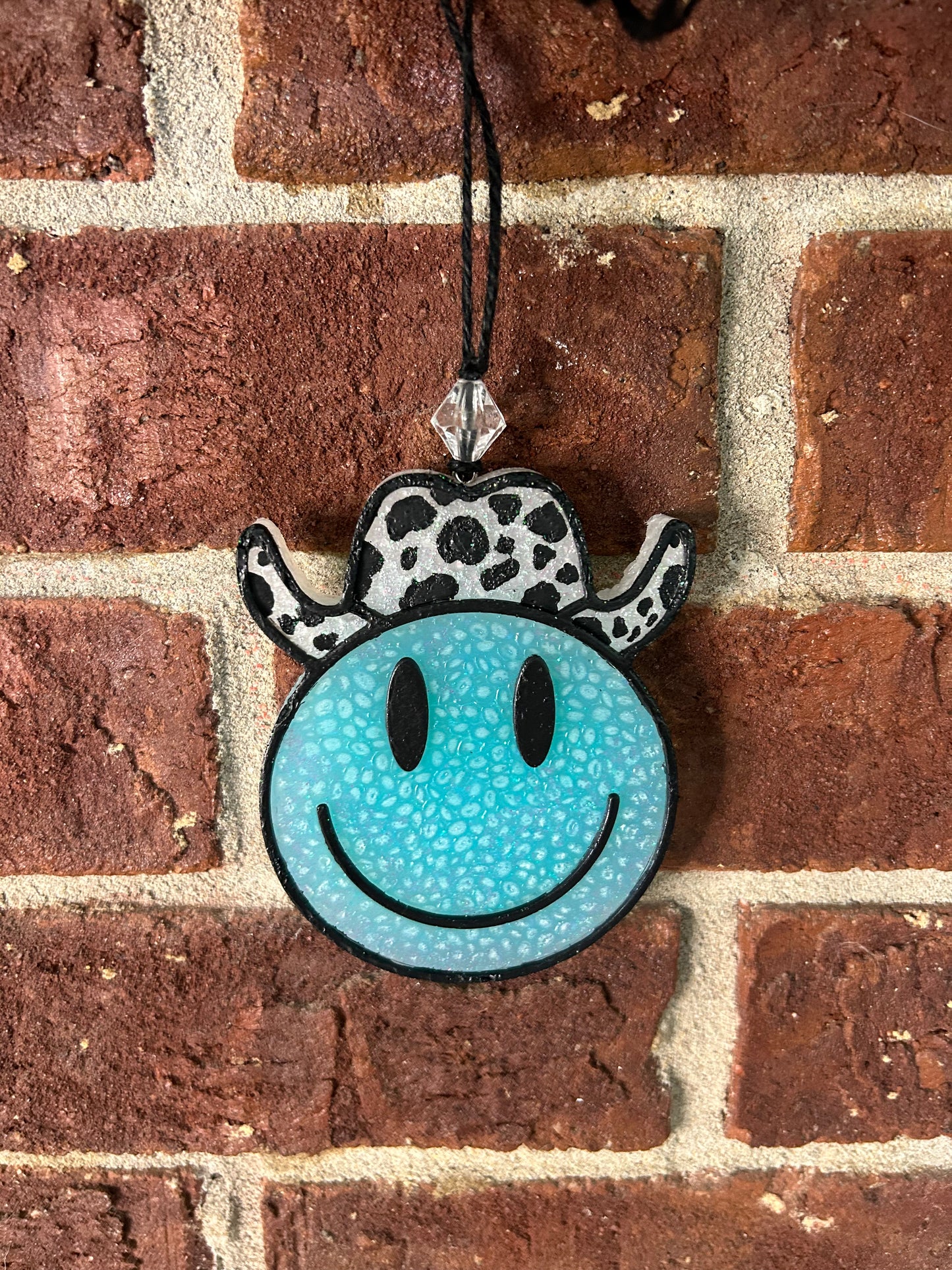 Freshie for car, locker, or closet, smiley cowboy